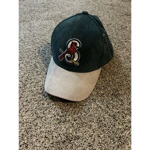 Springfield Cardinals Hat Strap Back Mens MILB Minor Baseball Corduroy Green SGA